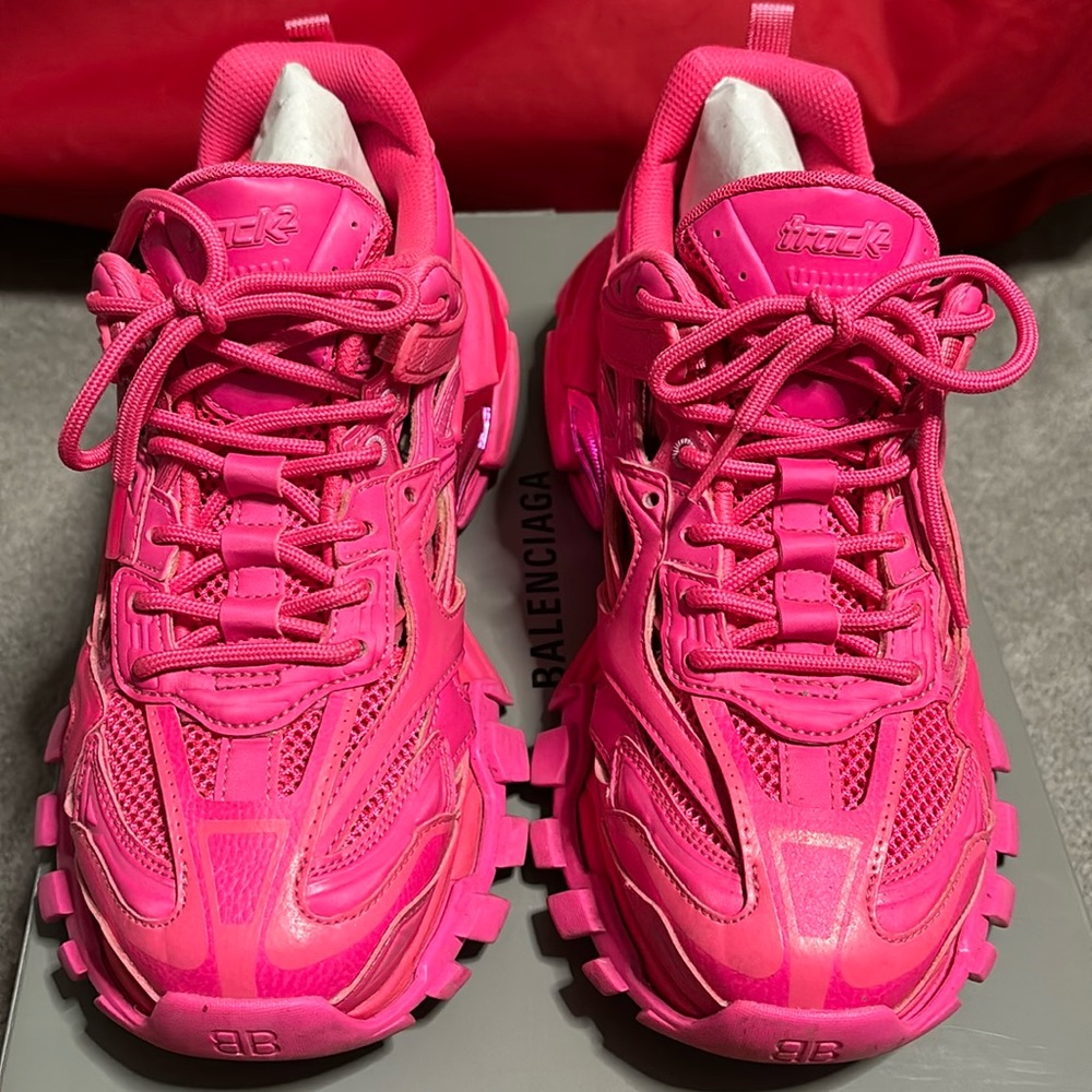 Women’s Balenciaga Track 2 Sneakers “Hot Pink” Size 40